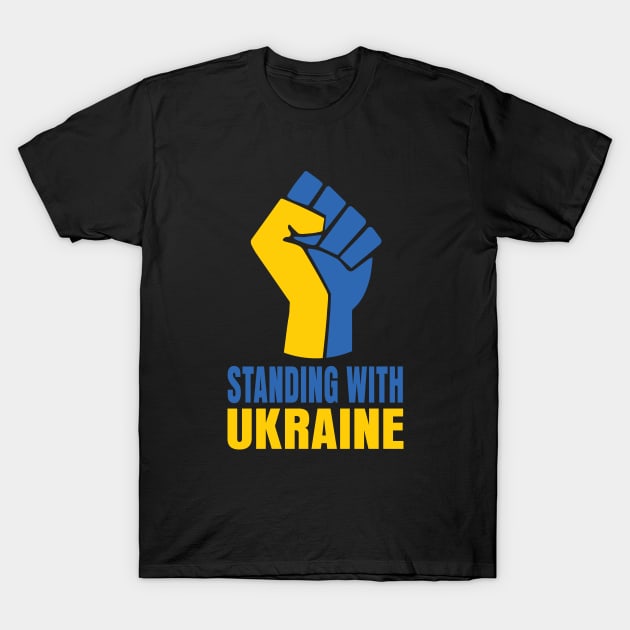 Support Ukraine - Standing with Ukraine T-Shirt by Graphic Duster